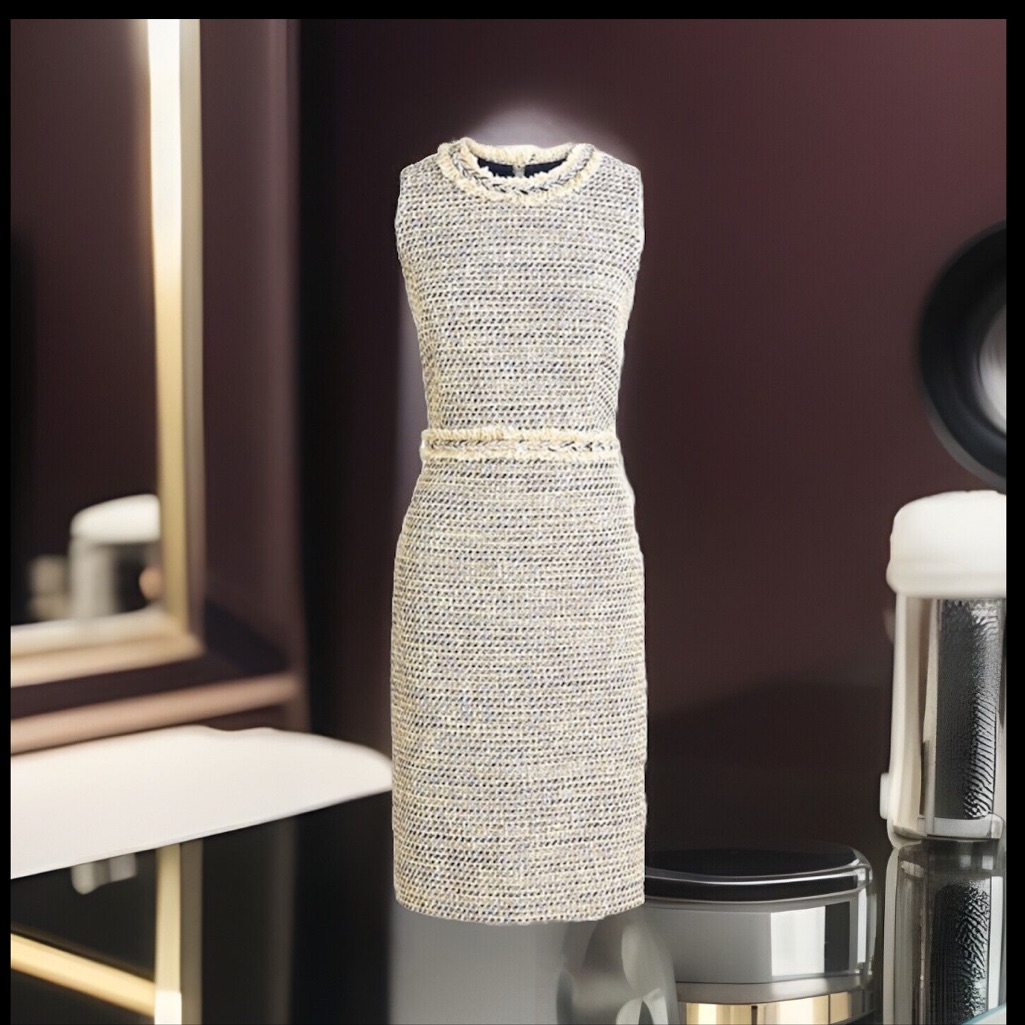 J. Crew Classic Sheath Silhouette Cast In Ultra-Luxe Speckled Tweed From Italy